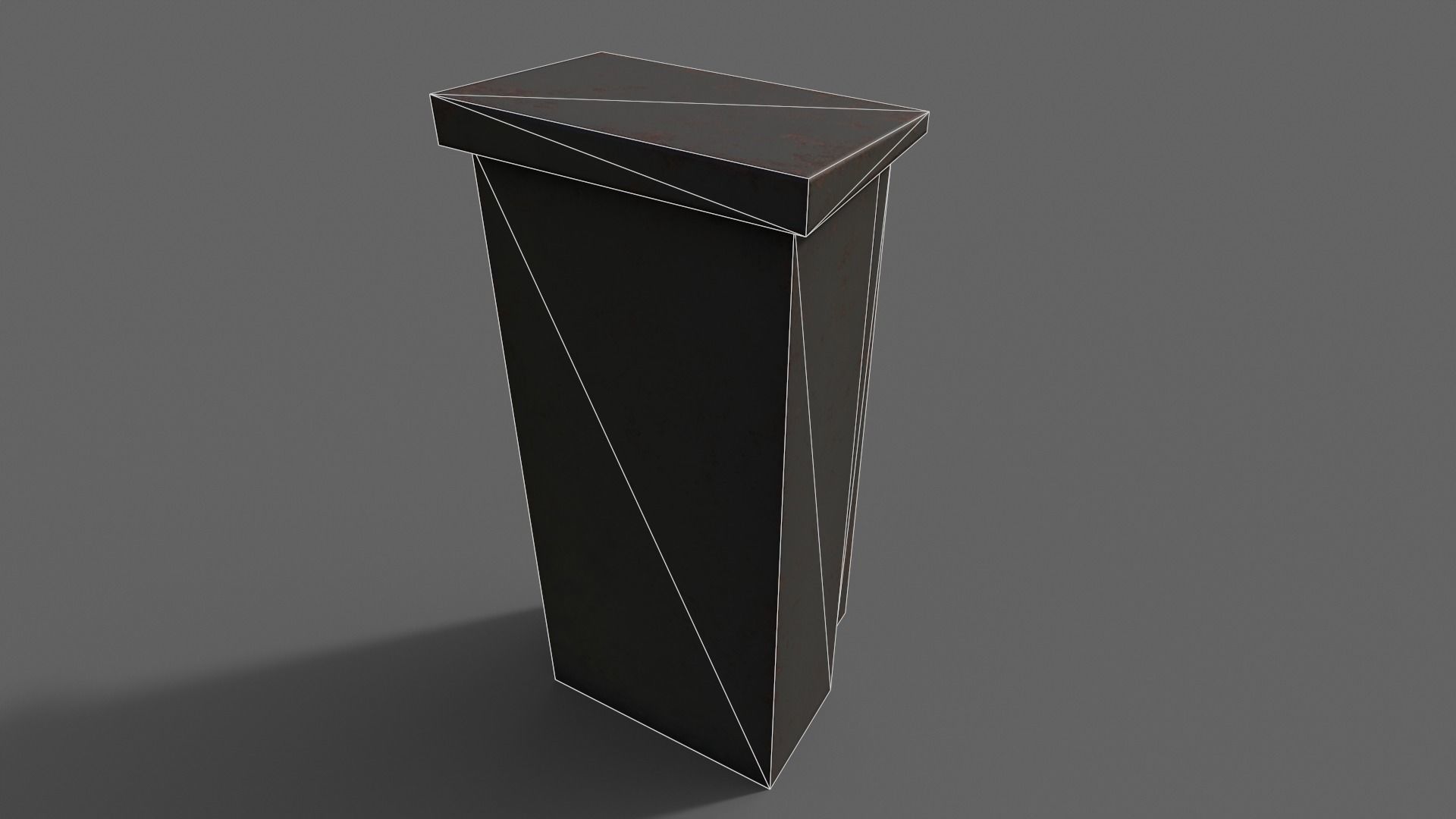 PBR Electric Box Black V5 Low-poly 3D model_22
