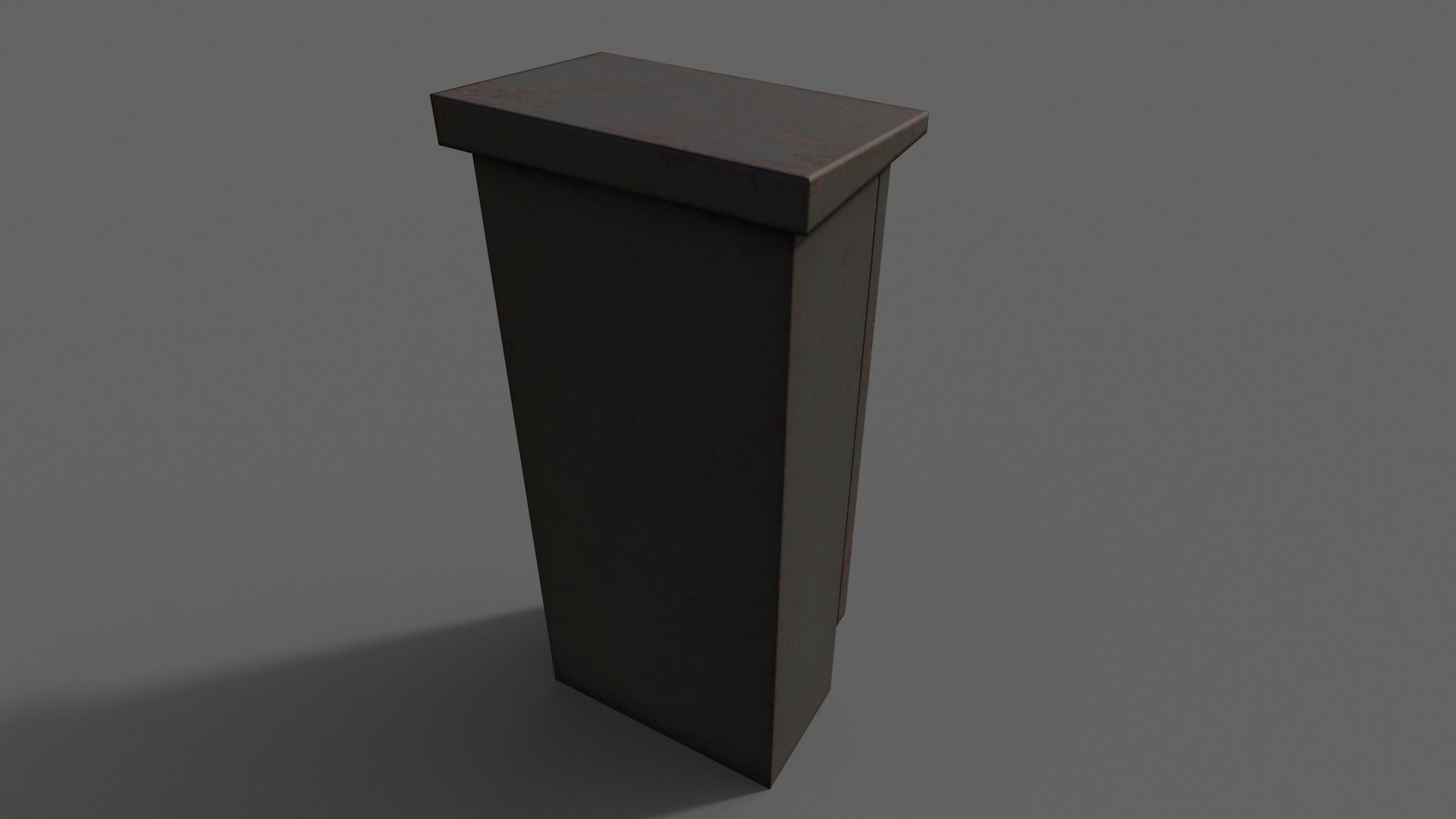 PBR Electric Box Black V5 Low-poly 3D model_15