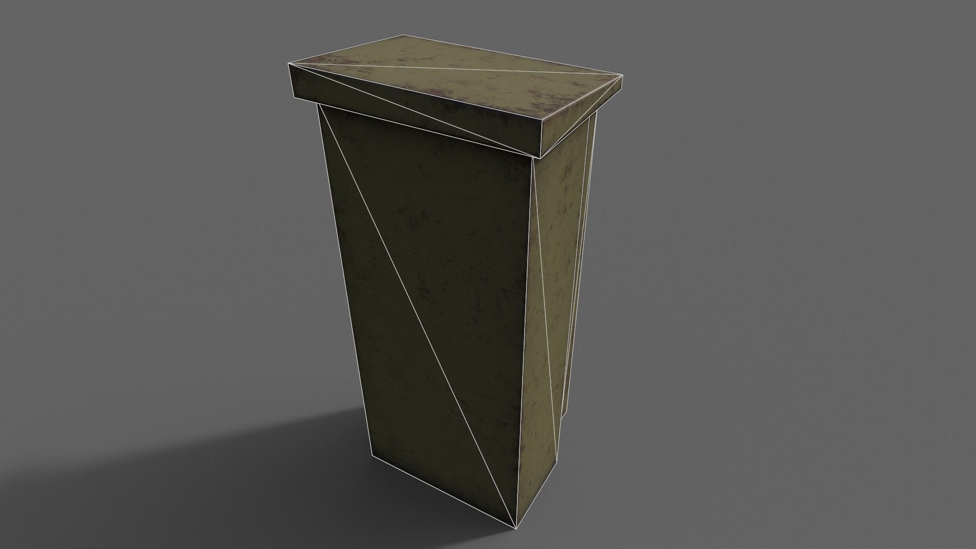 PBR Electric Box Brown V5 Low-poly 3D model_22