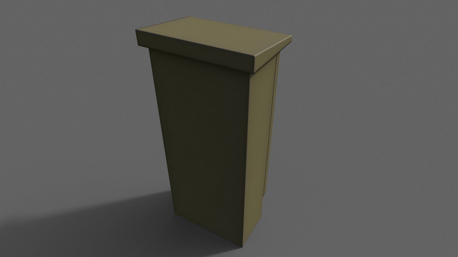 PBR Electric Box Brown V5 Low-poly 3D model_8