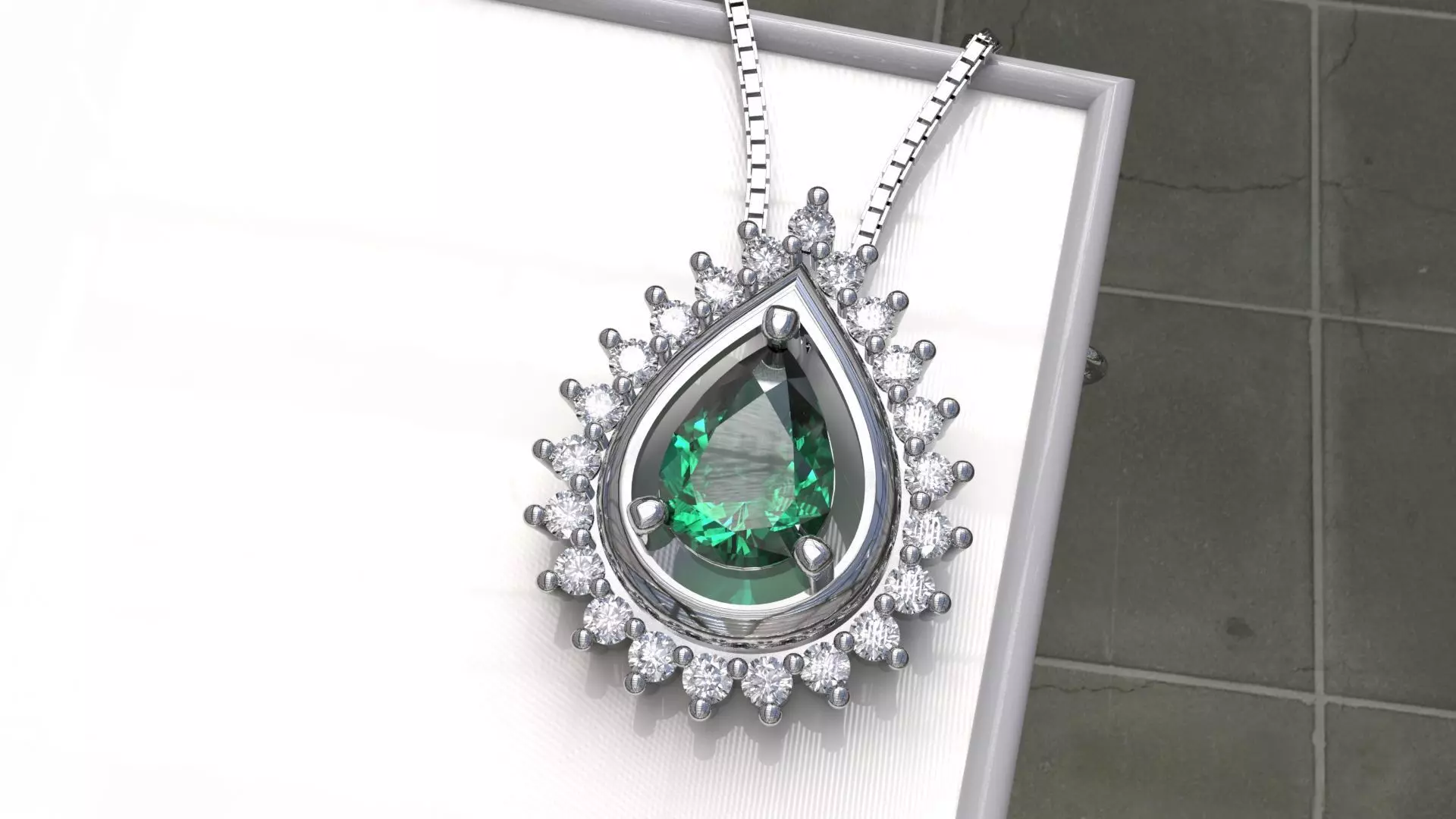 LEIDE DROP PENDANT 3D print model_0