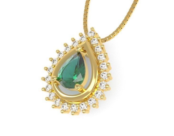 LEIDE DROP PENDANT 3D print model_4