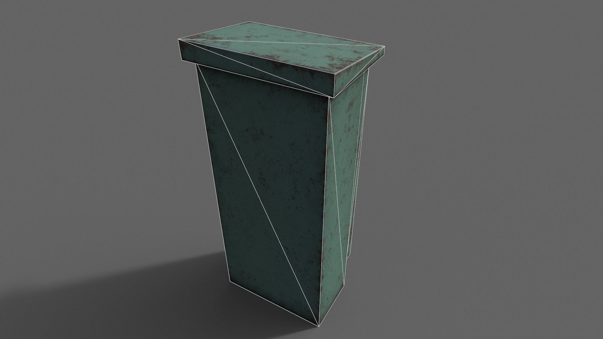 PBR Electric Box Green V5 Low-poly 3D model_22