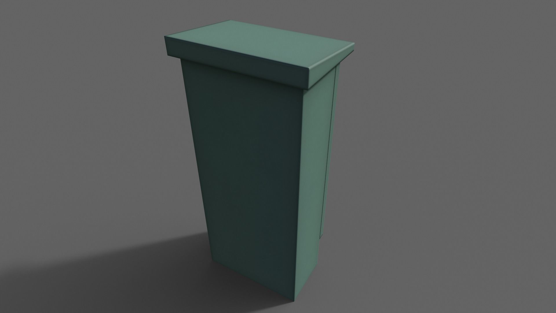 PBR Electric Box Green V5 Low-poly 3D model_8
