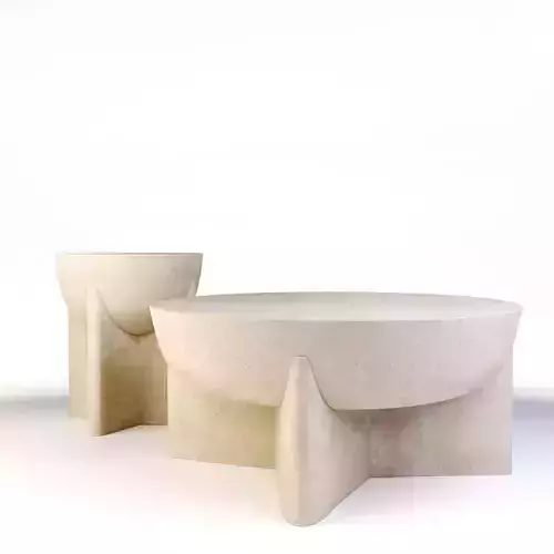 Monti Lava Side and Coffee Table by West Elm