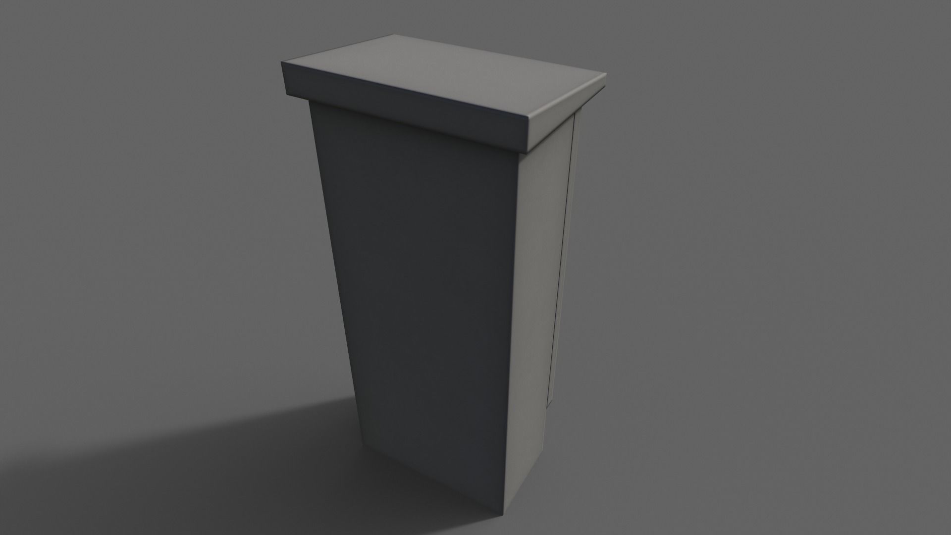 PBR Electric Box LightGrey V5 Low-poly 3D model_8