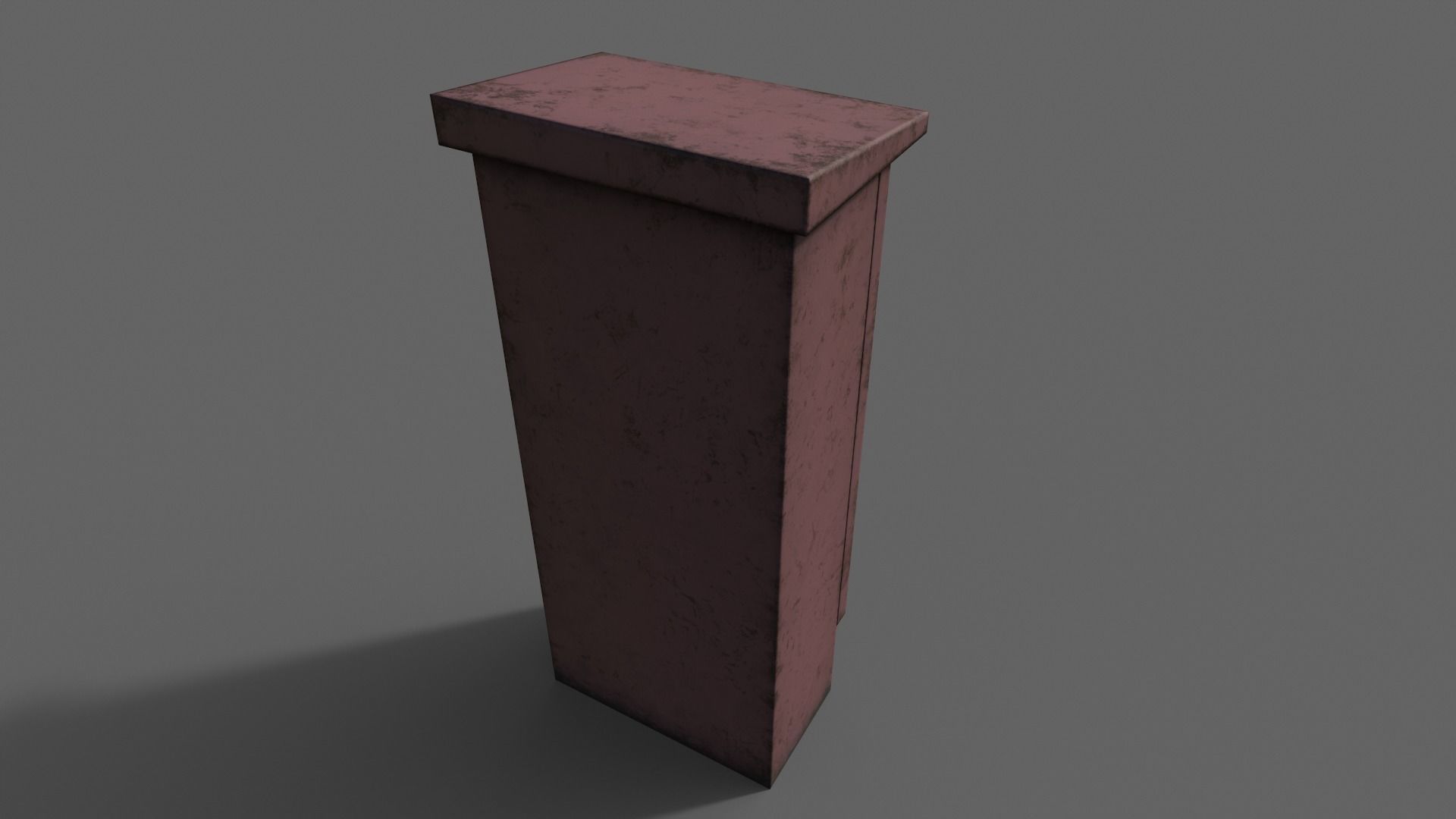 PBR Electric Box Red V5 Low-poly 3D model_15