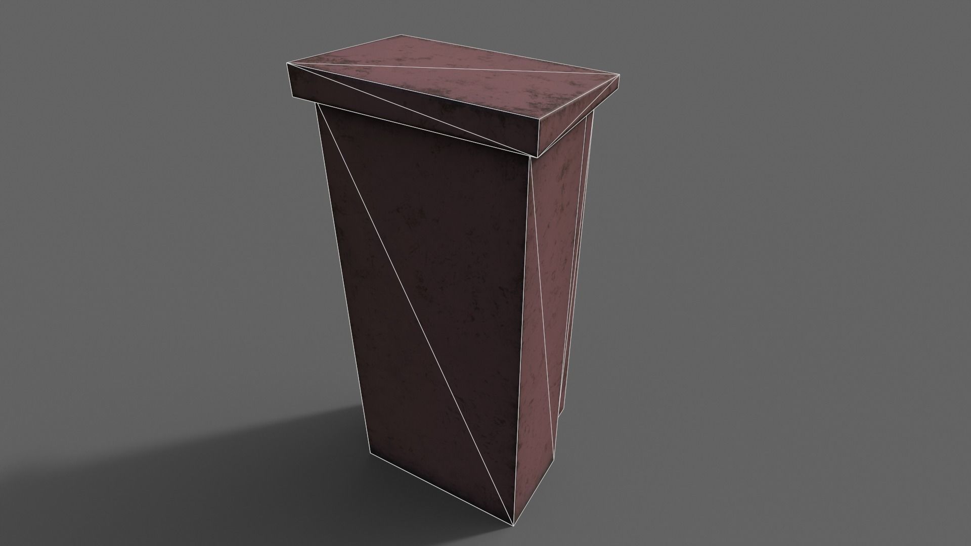 PBR Electric Box Red V5 Low-poly 3D model_22