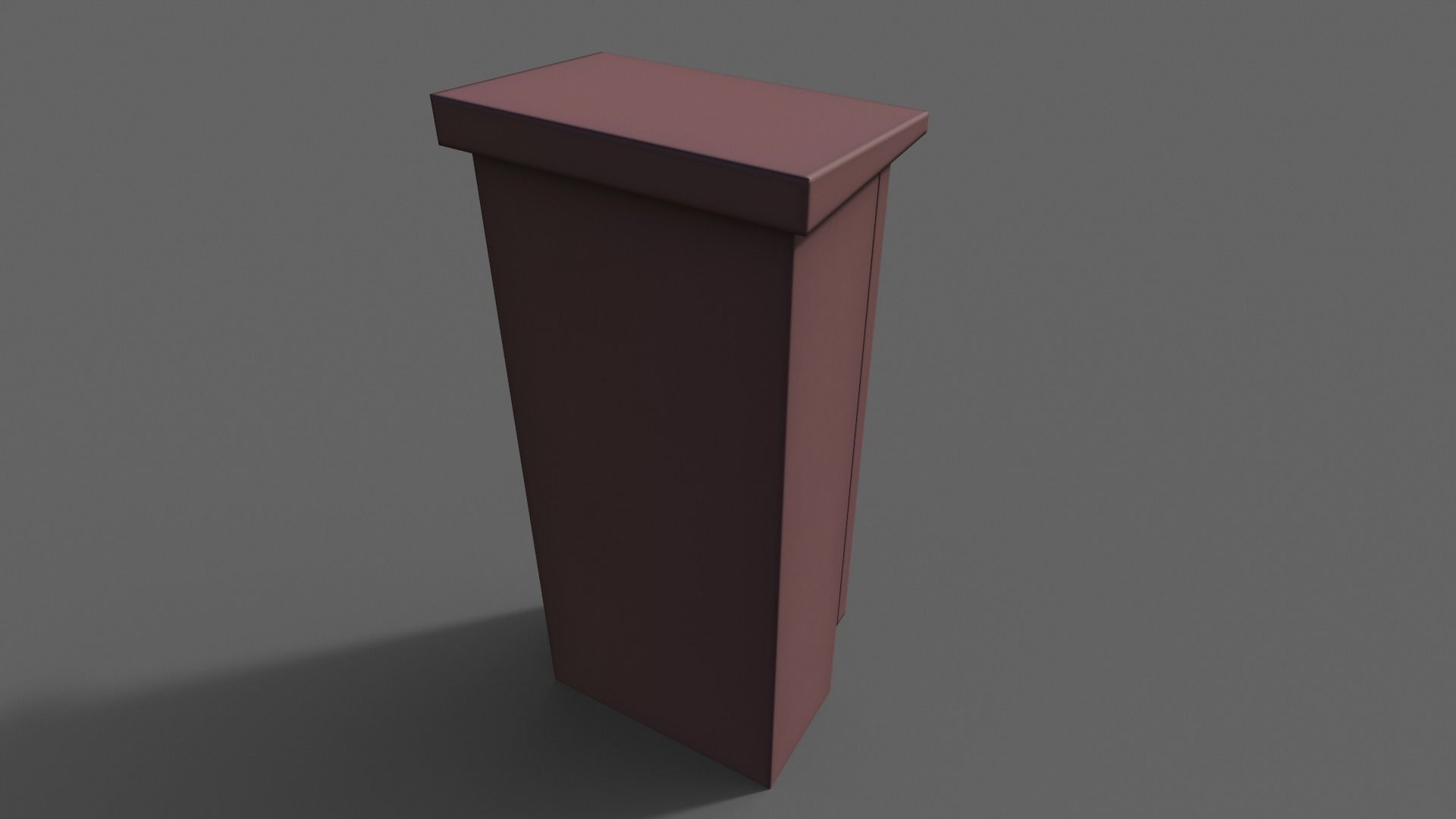 PBR Electric Box Red V5 Low-poly 3D model_8