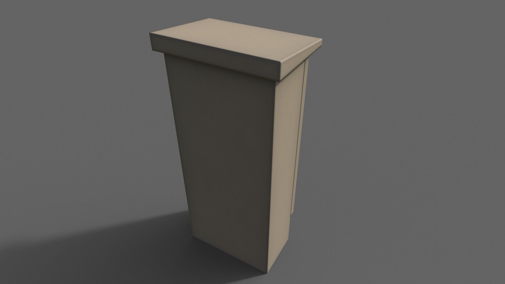 PBR Electric Box BoneWhite V5 Low-poly 3D model_8