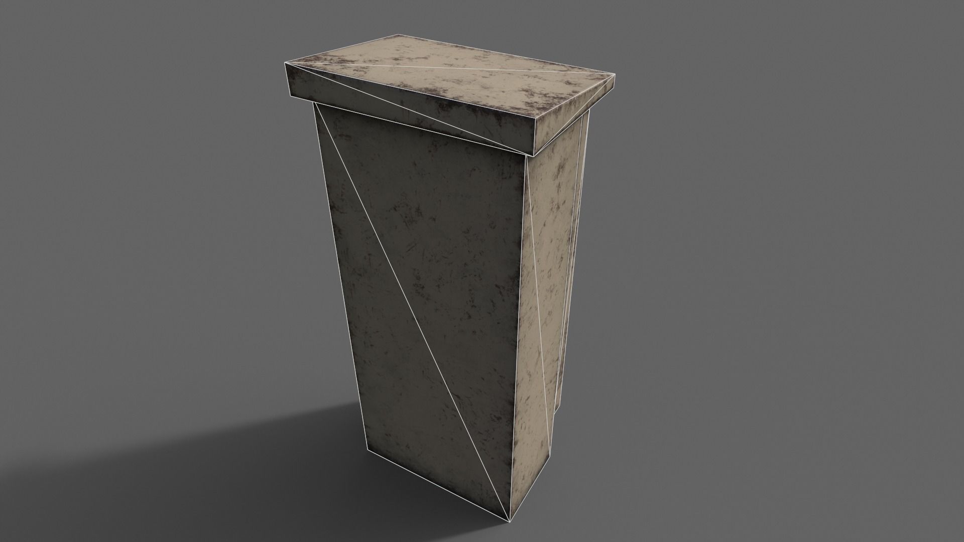PBR Electric Box BoneWhite V5 Low-poly 3D model_22