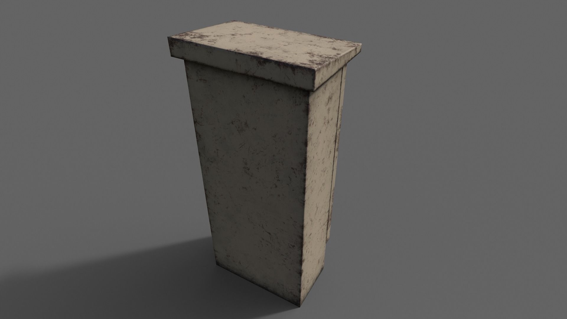 PBR Electric Box BoneWhite V5 Low-poly 3D model_15