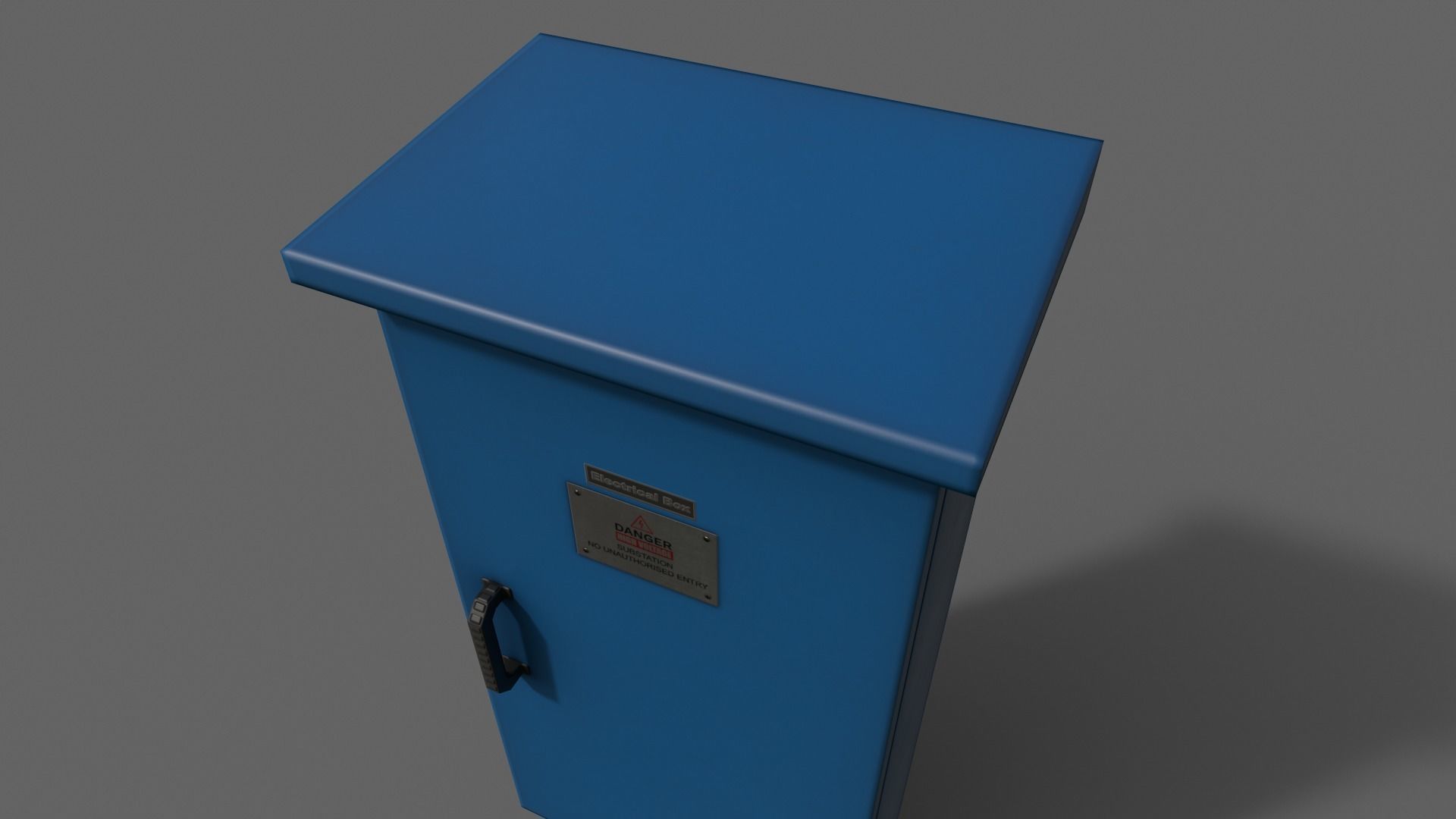 PBR Electric Box V5-Clean-Rusty Low-poly 3D model_15