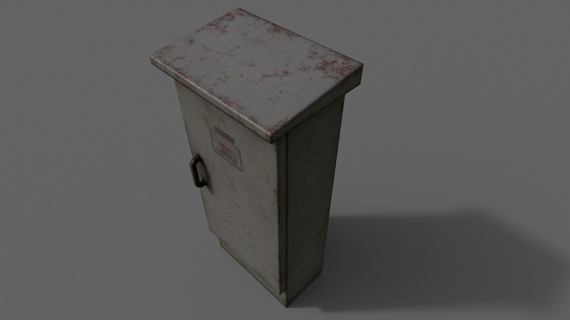 PBR Electric Box V5-Clean-Rusty Low-poly 3D model_23