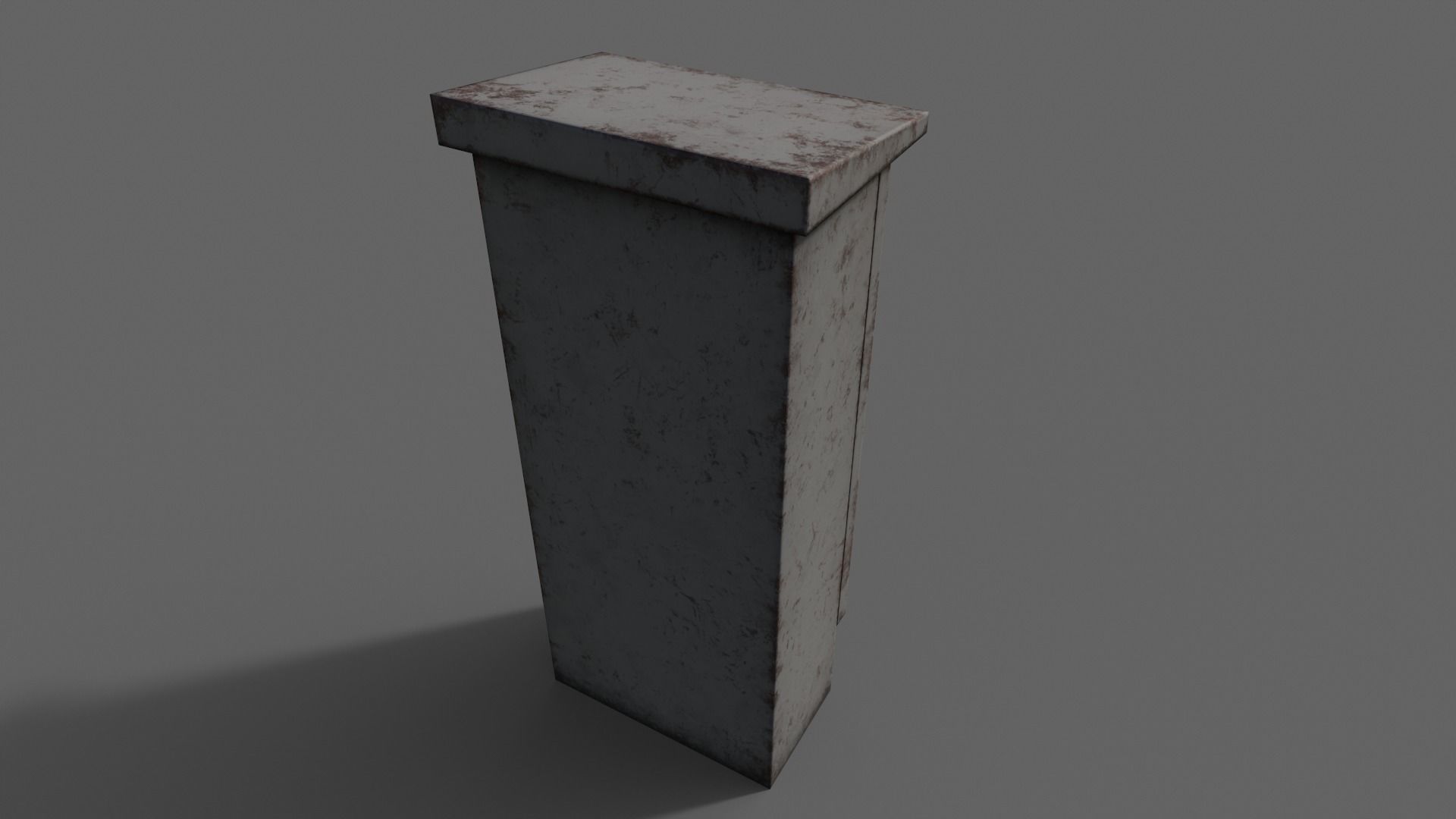 PBR Electric Box V5-Clean-Rusty Low-poly 3D model_25