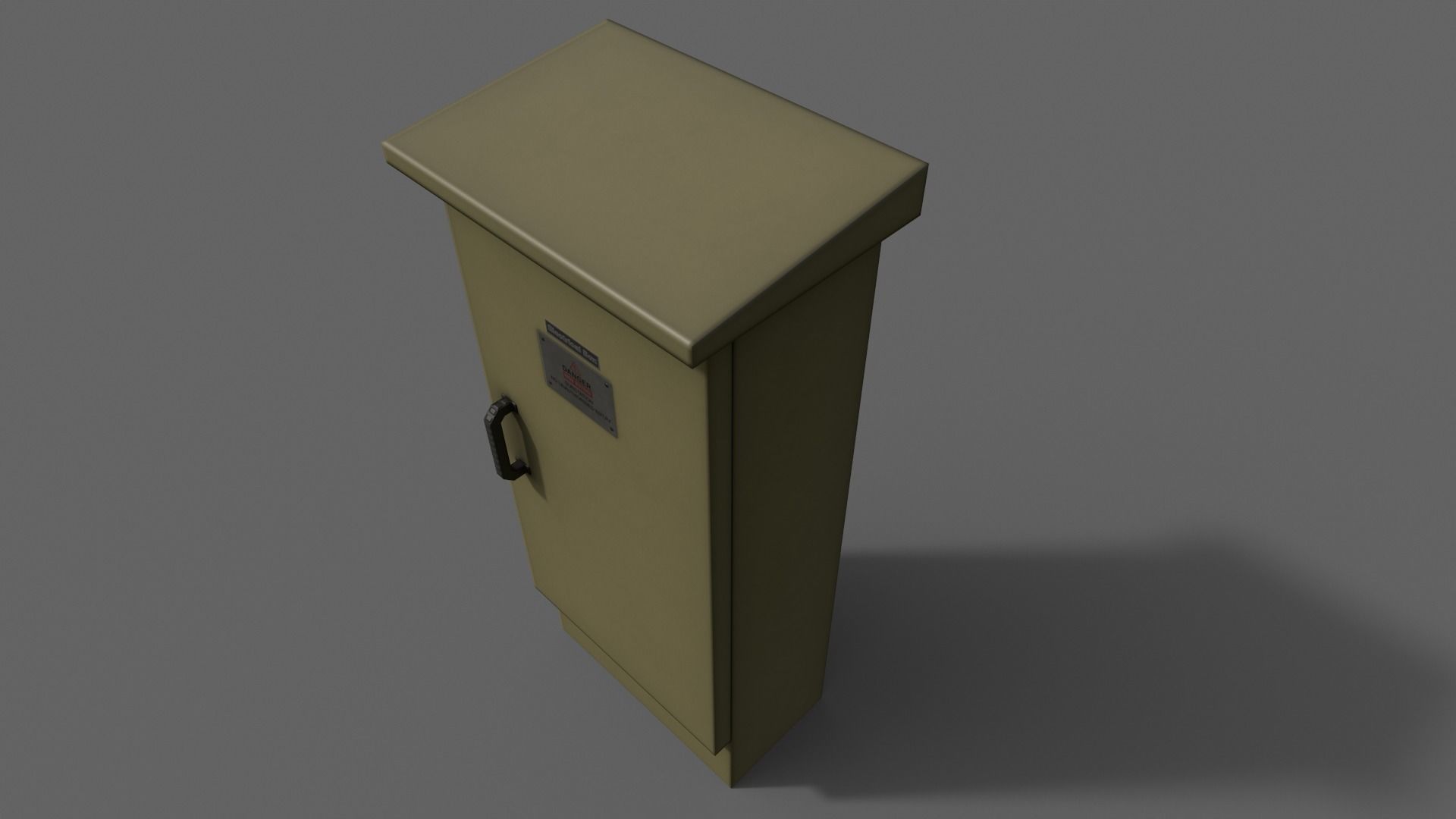 PBR Electric Box V5-Clean-Rusty Low-poly 3D model_16