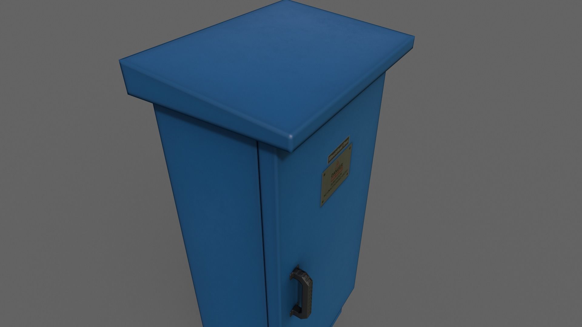 PBR Electric Box V5-Clean-Rusty Low-poly 3D model_14