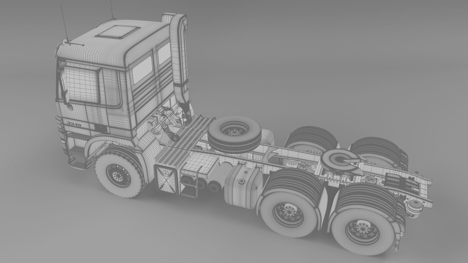 Mercedes-benzactros3348 AK 2005 3D model_15