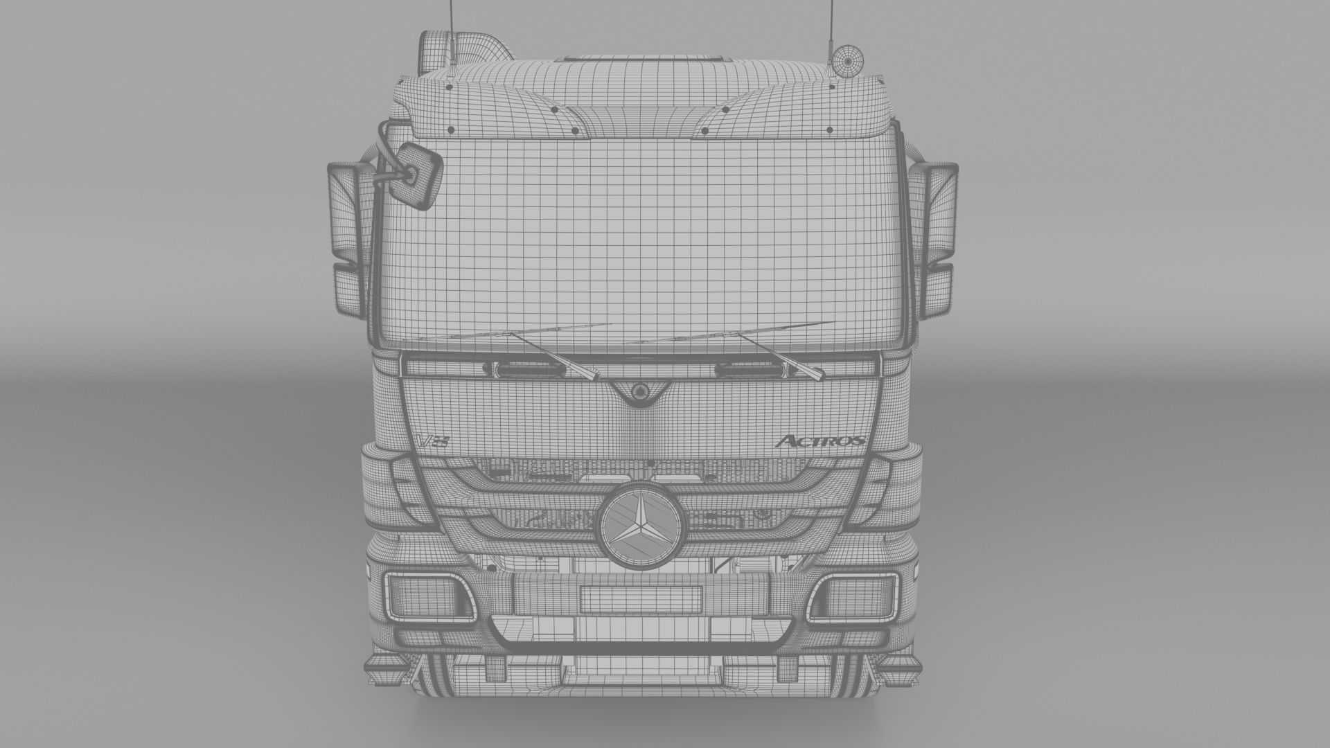 Mercedes-benzactros3348 AK 2005 3D model_13