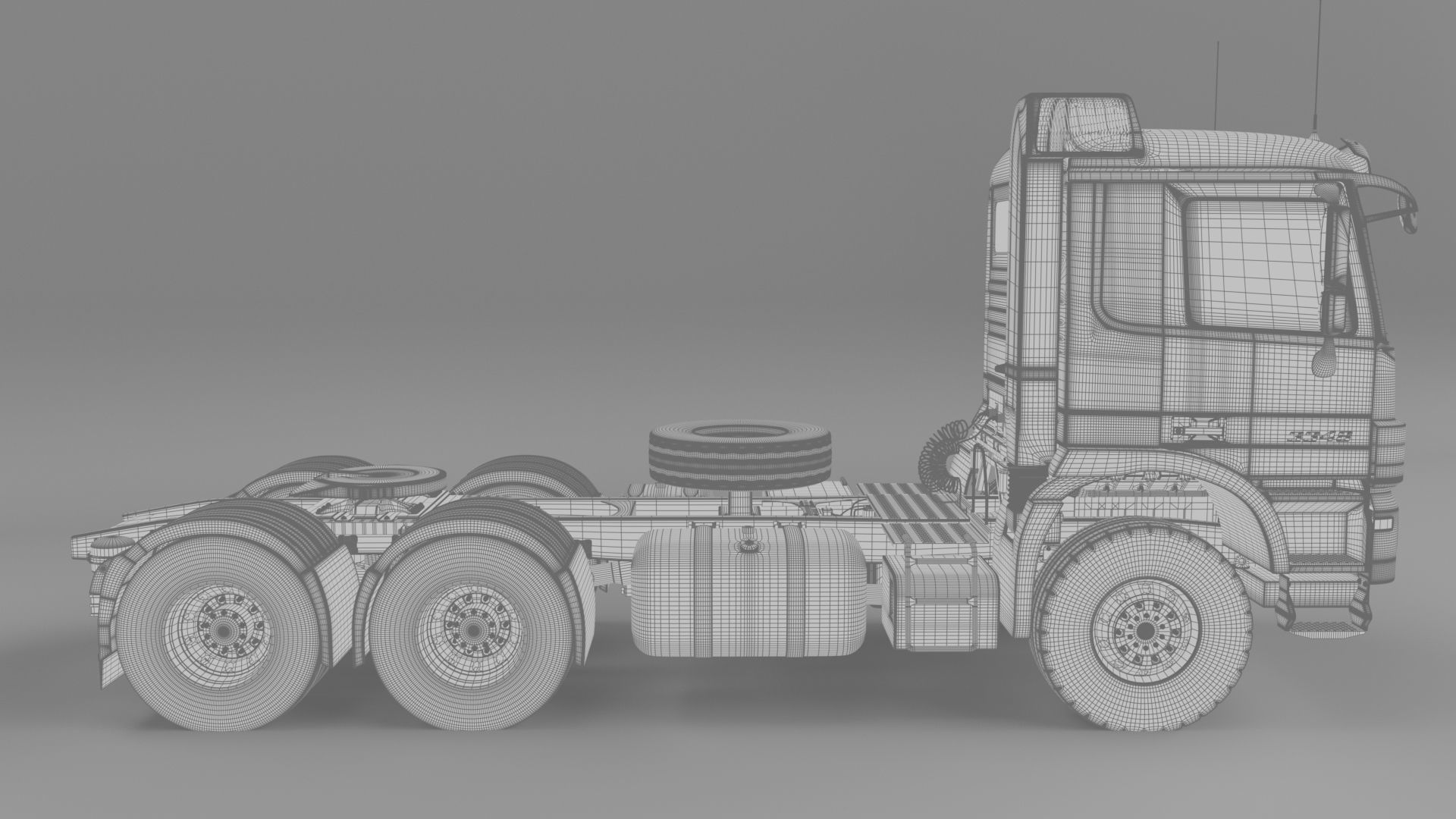 Mercedes-benzactros3348 AK 2005 3D model_17