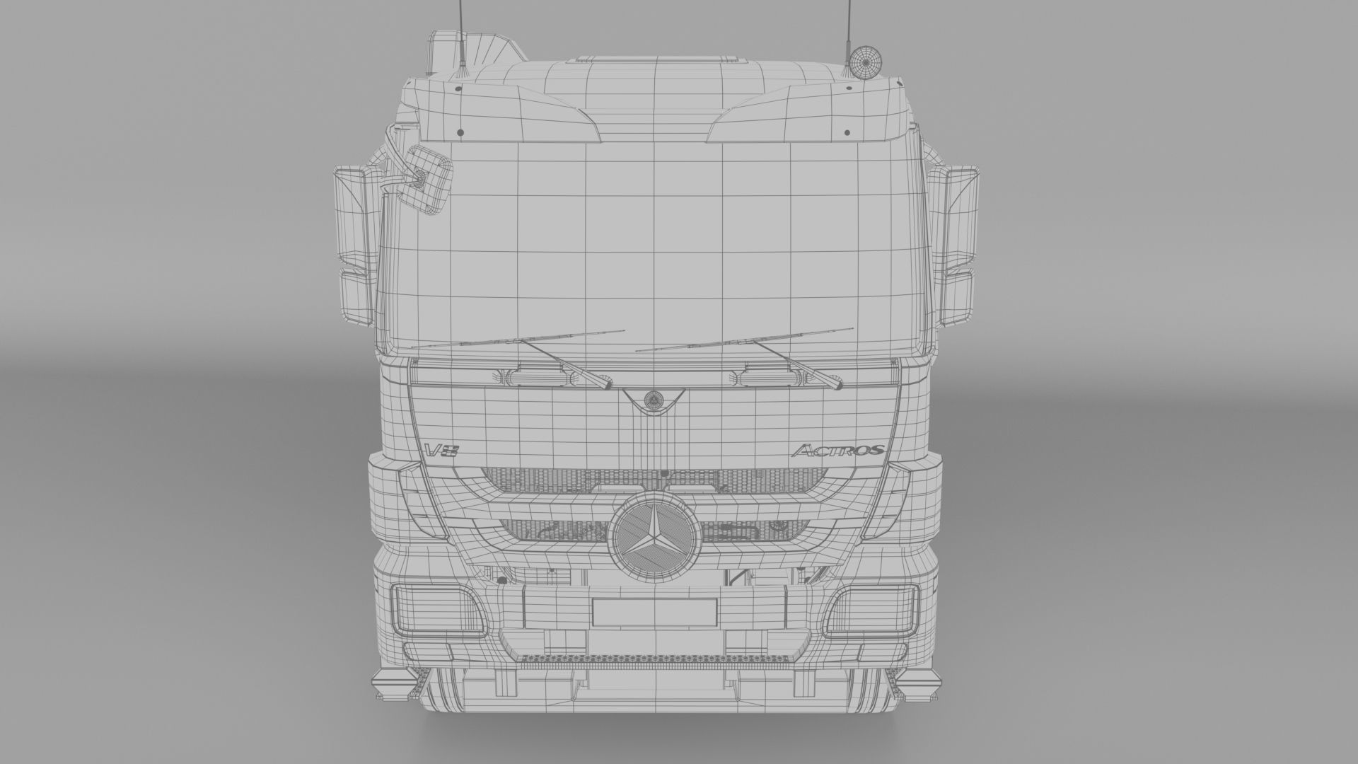 Mercedes-benzactros3348 AK 2005 3D model_12