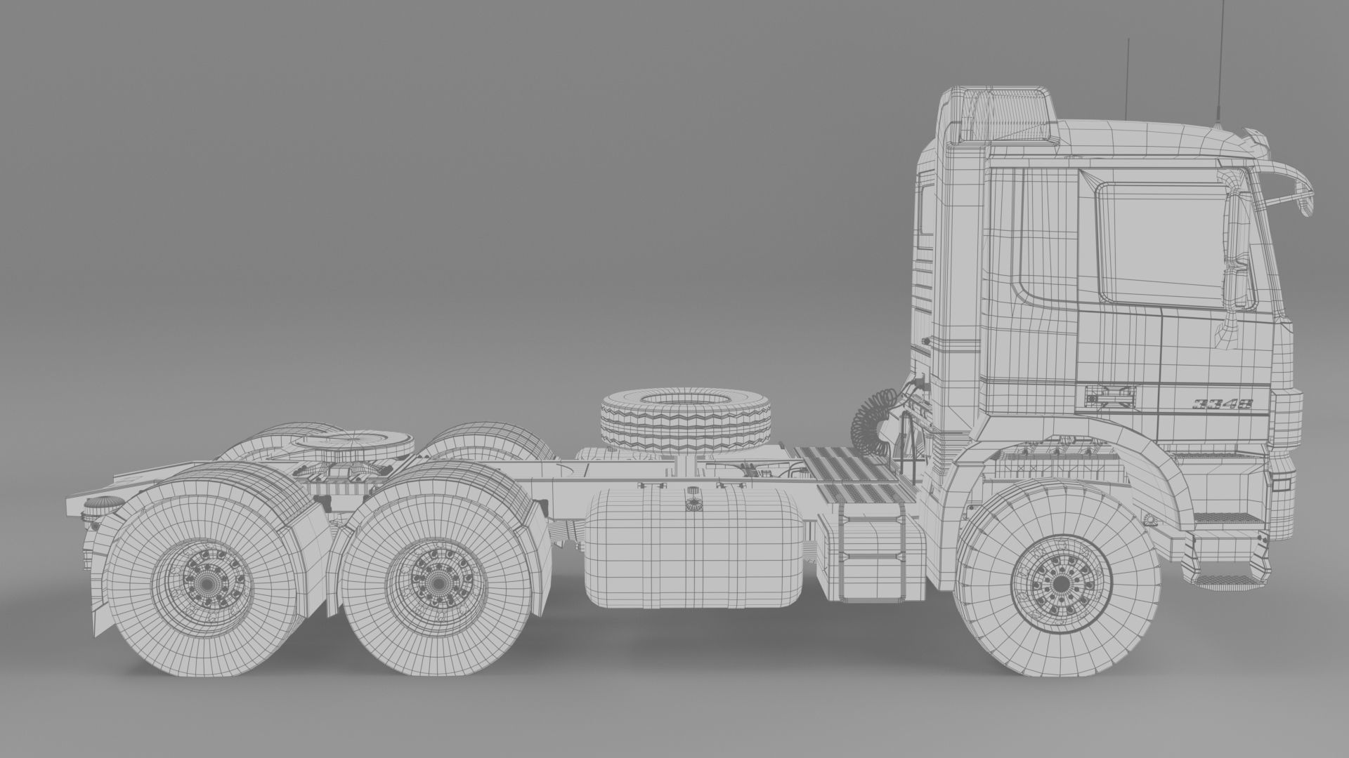 Mercedes-benzactros3348 AK 2005 3D model_16