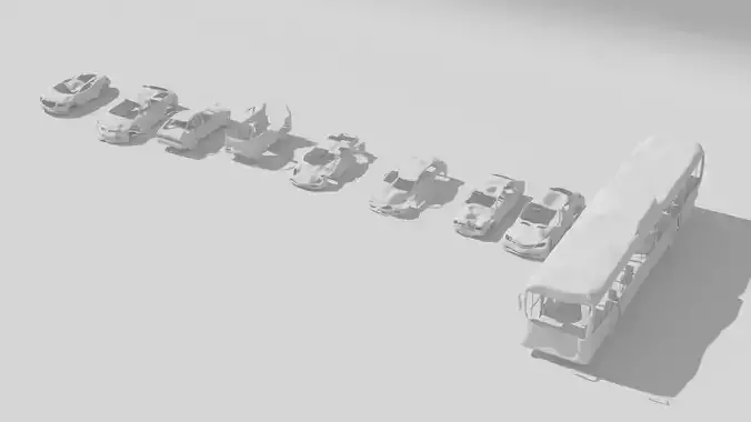 Destroyed Cars Vol 1 wrecked car vehicle burnt war rusty damaged