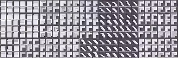Architectural Moldings - Mega Bundle 3D model