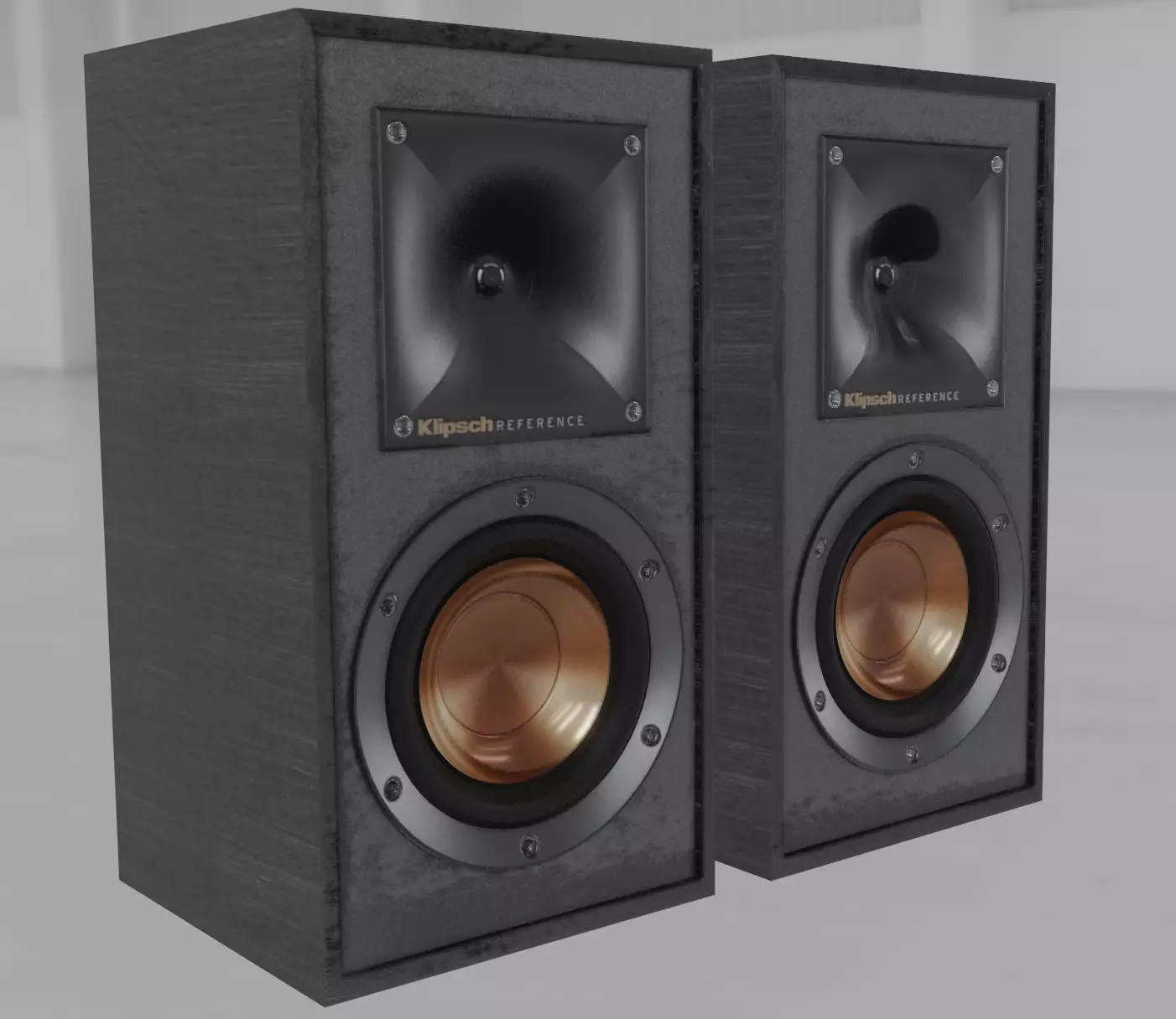 Speakers Bookshelf Klipsch Reference Low-poly 3D model