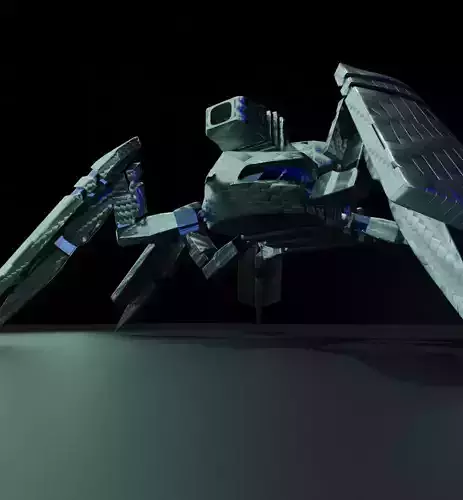 3D model super Spider sci-fi with texture  Free 3D model