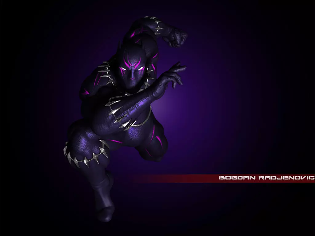 Black Panther 3D print model