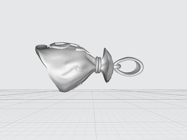 moneybag pendant 3d model 3D print model_2