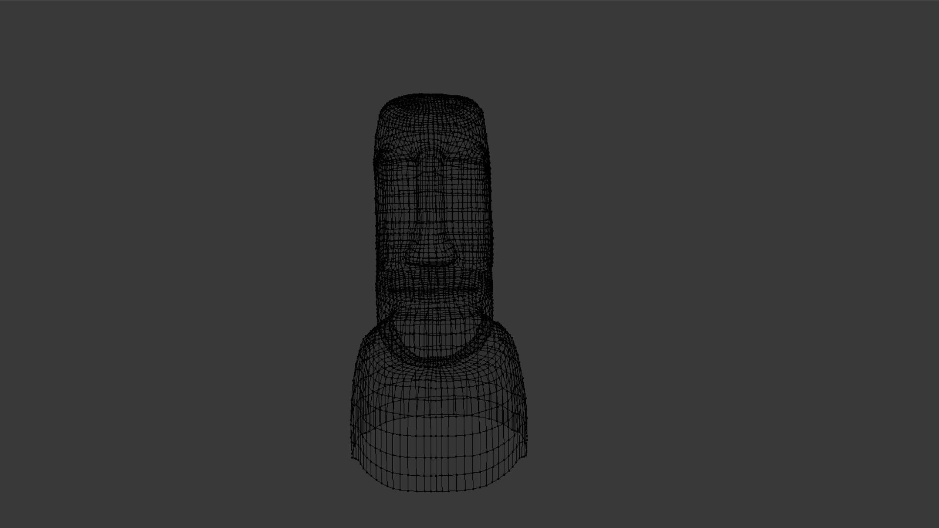 Moai Statue Low-poly 3D model_4