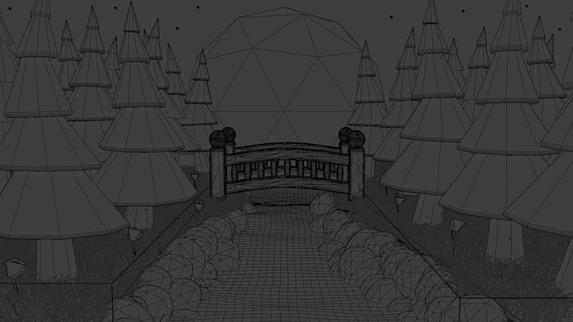 Fantasy Forest 3D model_4