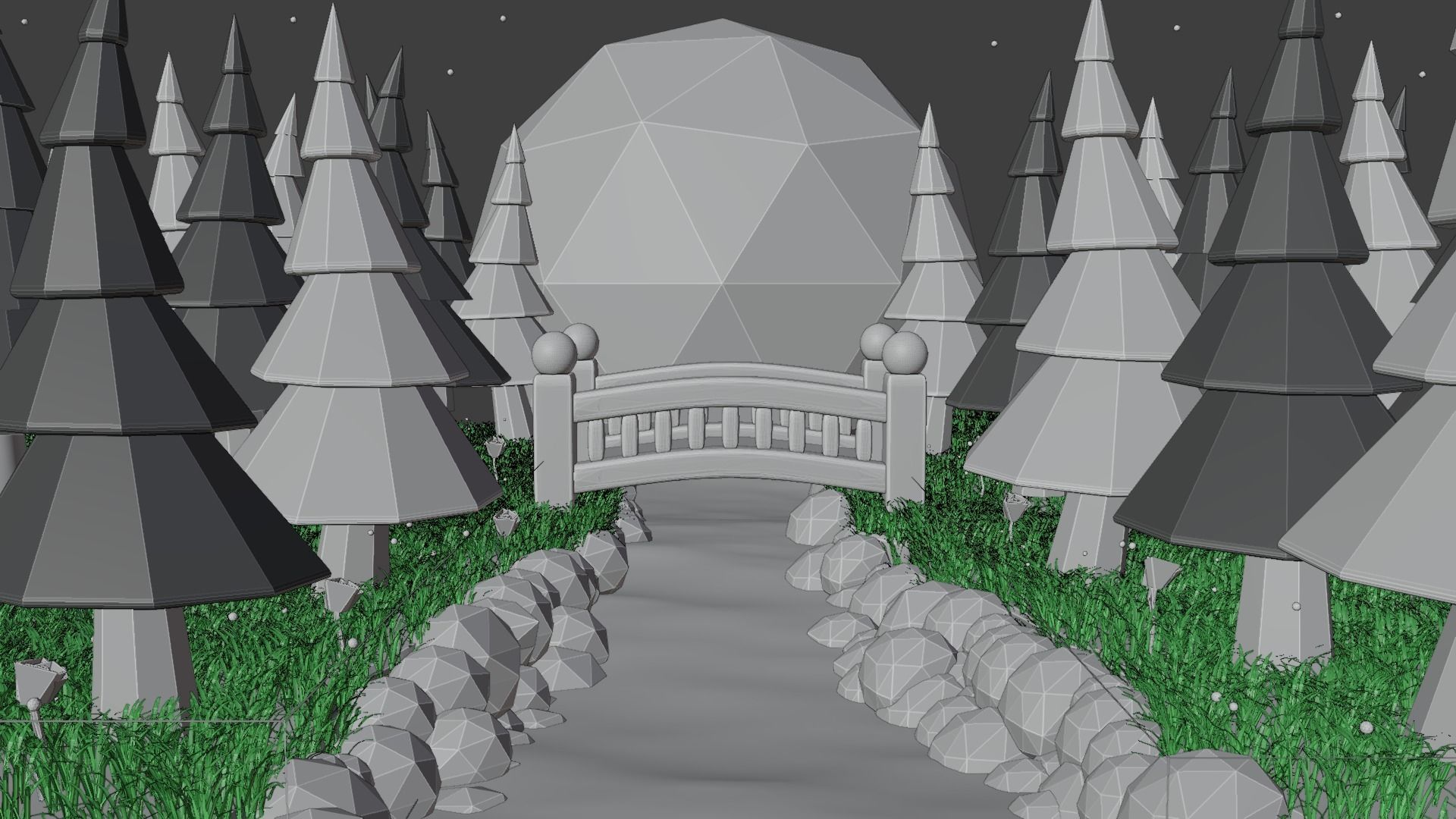 Fantasy Forest 3D model_3