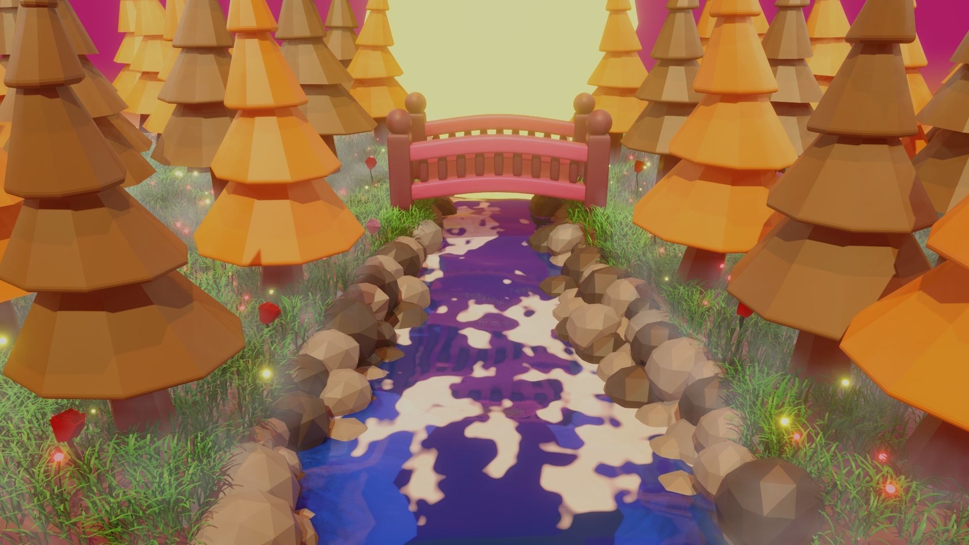 Fantasy Forest 3D model_1