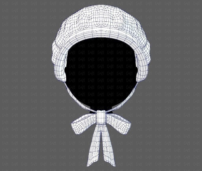 Cap V09 Low-poly 3D model_8