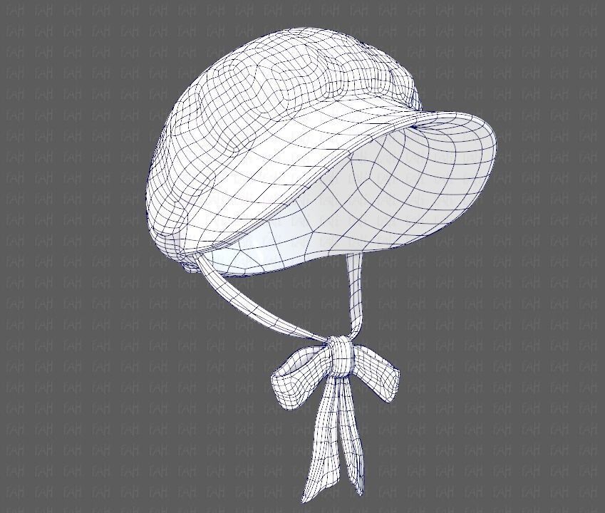 Cap V09 Low-poly 3D model_37