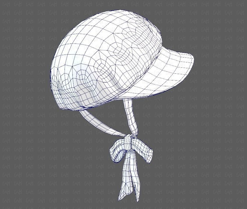 Cap V09 Low-poly 3D model_43