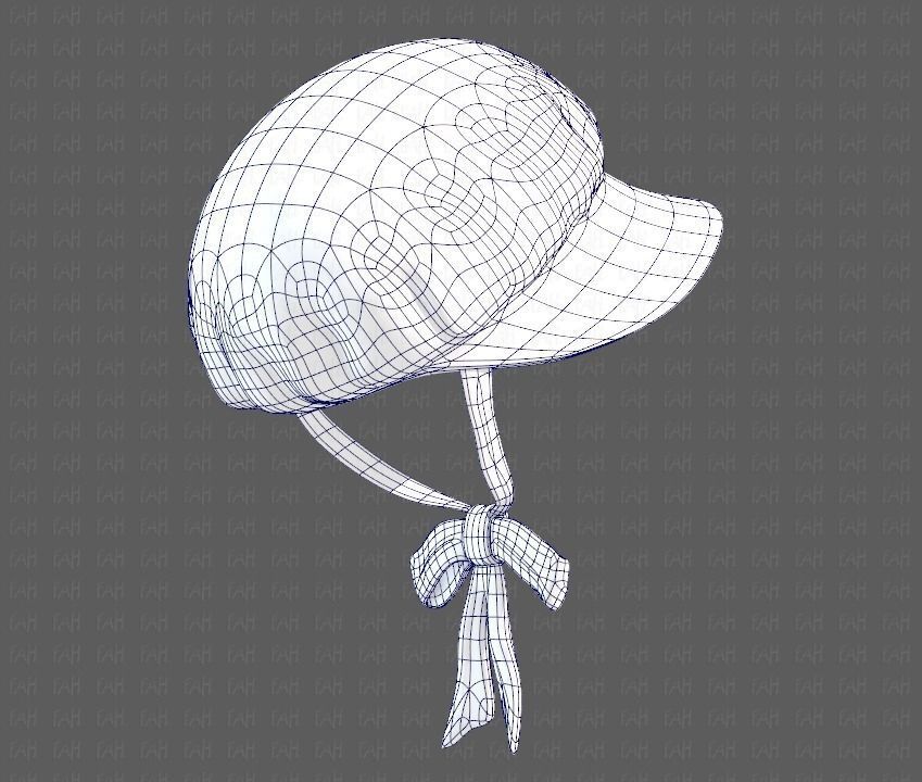 Cap V09 Low-poly 3D model_41