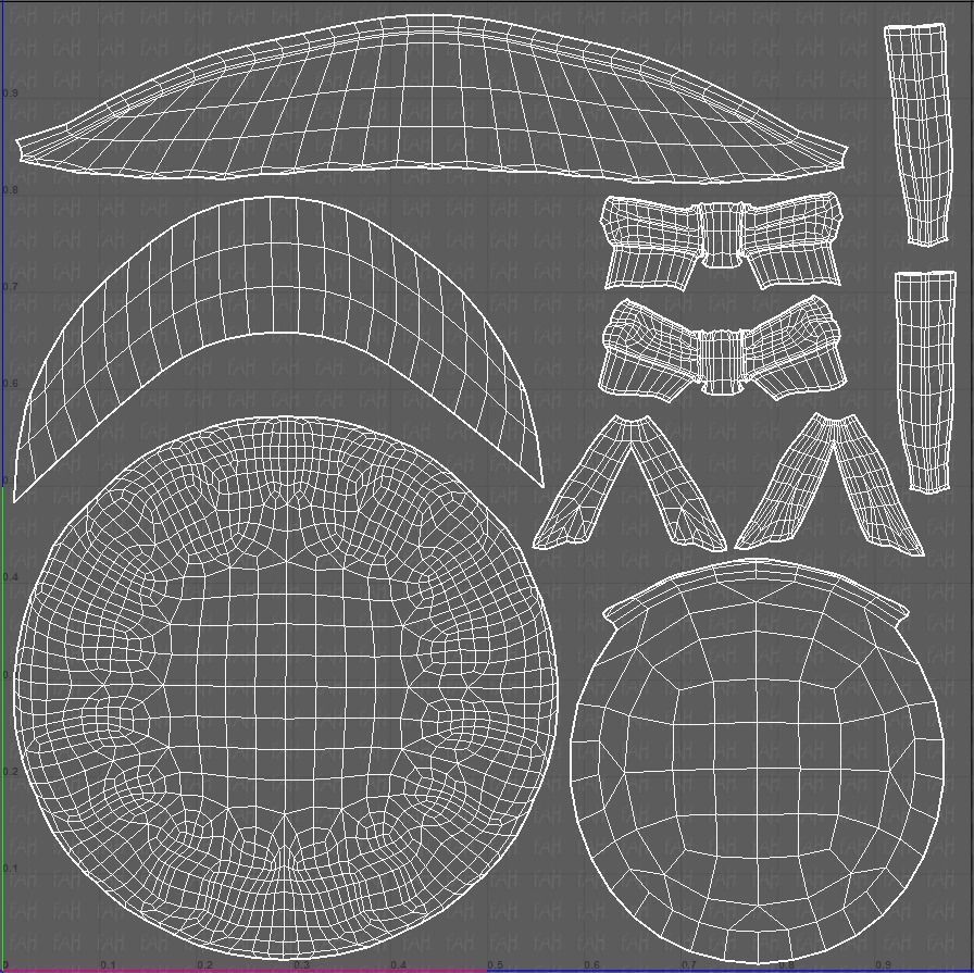 Cap V09 Low-poly 3D model_44