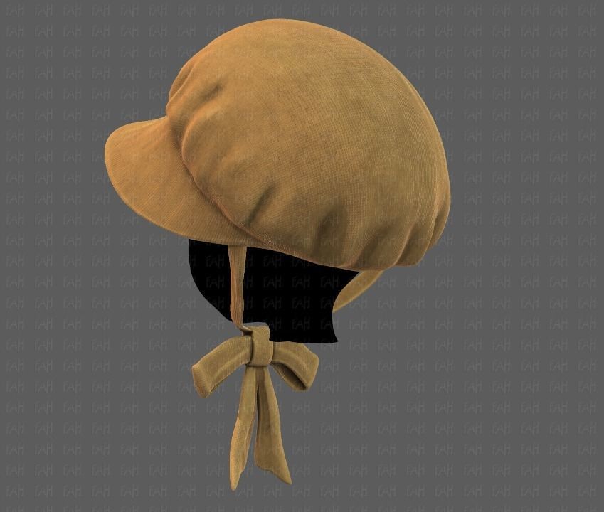 Cap V09 Low-poly 3D model_5