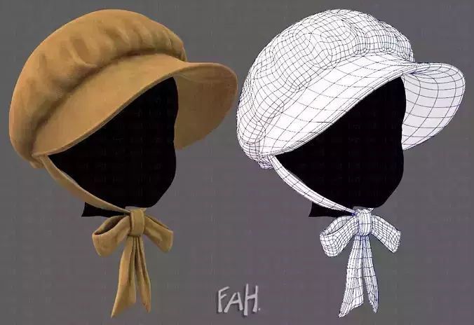 Cap V09 Low-poly 3D model