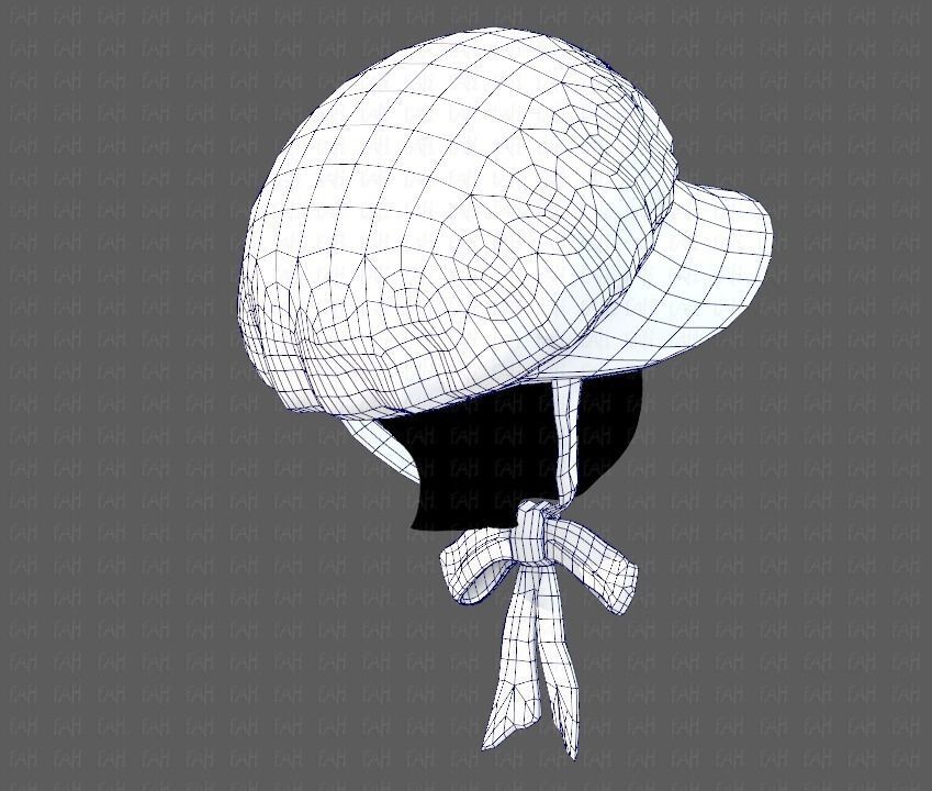 Cap V09 Low-poly 3D model_27