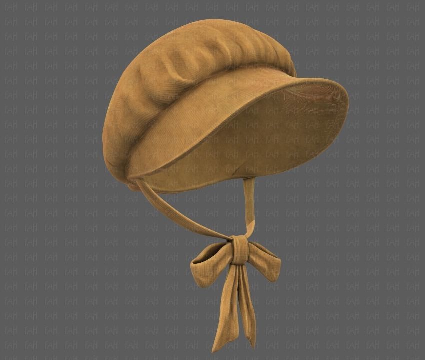 Cap V09 Low-poly 3D model_36