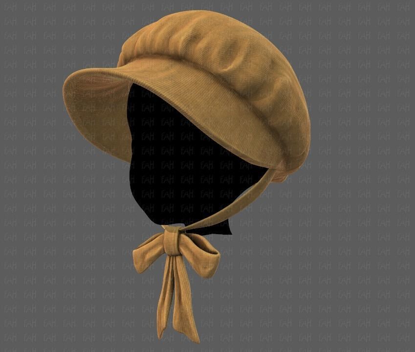 Cap V09 Low-poly 3D model_7