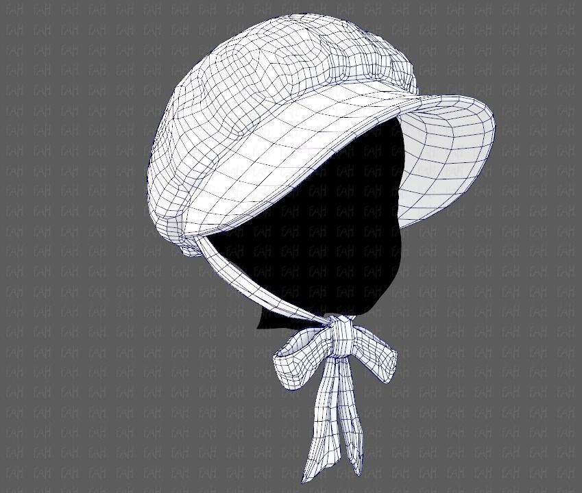 Cap V09 Low-poly 3D model_25