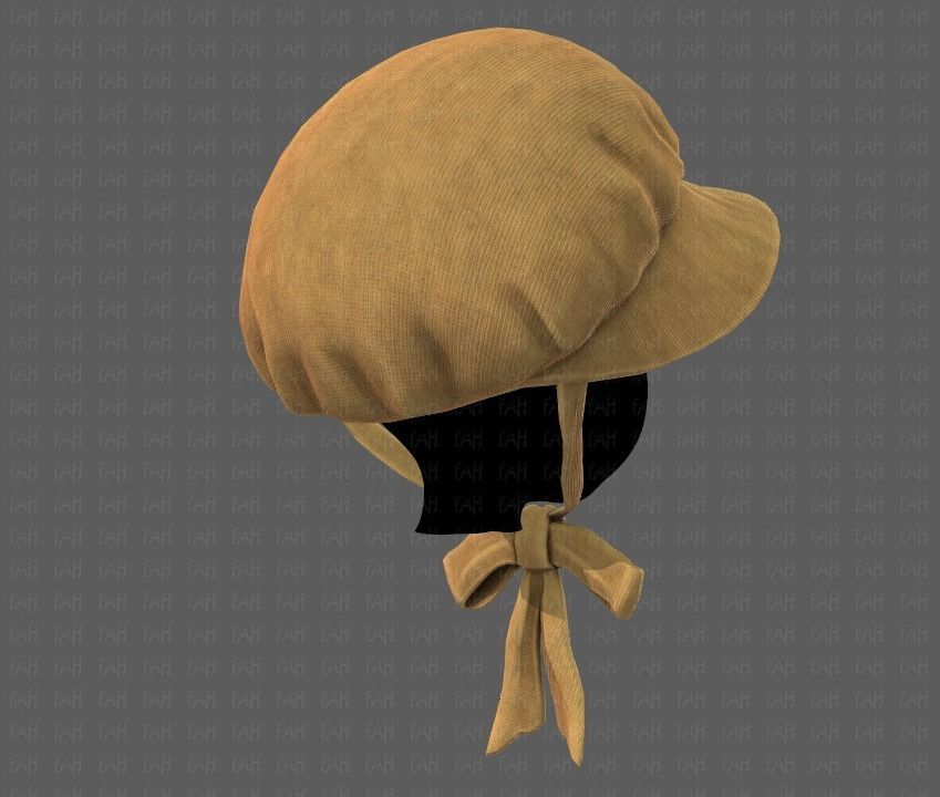 Cap V09 Low-poly 3D model_19