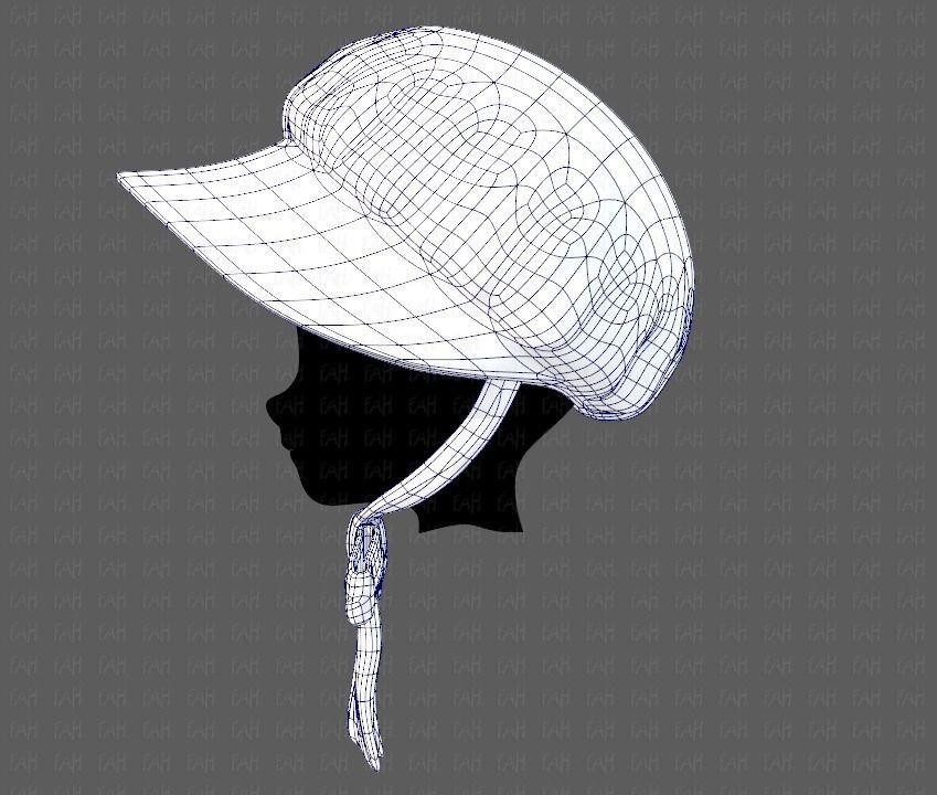 Cap V09 Low-poly 3D model_14