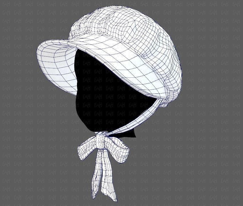 Cap V09 Low-poly 3D model_31